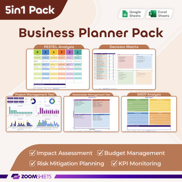 Business Planner Pack 5-in-1 Pack